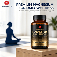 Magnésium Complexe 12-en-1 Marque Blanche OEM 700mg 12 Formes (Glycinate, Citrate, Malate, L-Thréonate) 120 Gélules pour Sommeil et Muscles Personnalisé