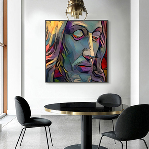 Cuadro <span class=keywords><strong>de</strong></span> <span class=keywords><strong>Arte</strong></span> en Lienzo Acrílico Grande Mintura, Personalizado, Hecho a Mano, Decoración Moderna para Pared, Retrato <span class=keywords><strong>de</strong></span> Figura Famosa, Completamente Pintado - Product Image 4