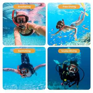 Snorkeling Tube Factory Wholesale <strong>Silicone</strong> <strong>Underwater</strong> Diving Mask for Adult Free Diving Tube for Adults - Product Image 5