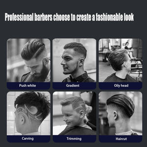 Tondeuses à cheveux professionnelles Komingdon pour hommes, <span class=keywords><strong>tondeuse</strong></span> à barbe électrique, lame en T, coupe de cheveux à zéro écart, machine à couper les cheveux, affichage LED USB-C - Product Image 4