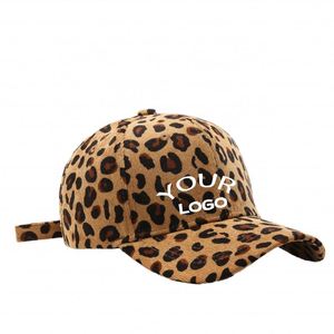 Factory Promotion Custom Blank Plain Leopard Print Cap Luxury Fashion Outdoor Design Baseball <b>Hat</b> - Product Image 1