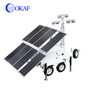 Tour d'éclairage mobile solaire à gestion à distance standard américaine OKAF pour l'exploitation minière, la construction, l'éclairage <span class=keywords><strong>de</strong></span> <span class=keywords><strong>travail</strong></span> <span class=keywords><strong>de</strong></span> <span class=keywords><strong>nuit</strong></span> - Product Image 5