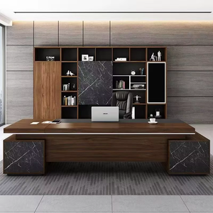 Hiện Đại Văn Phòng Điều Hành Bàn Cổ Điển L-Hình Bàn Ông Chủ Cho Nhà Ăn Uống Trường Học Hoặc Phòng Ngủ Sử Dụng - Product Image 2