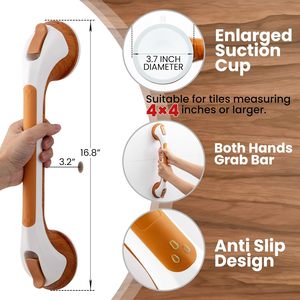 Poignée de sécurité pour salle de bains <span class=keywords><strong>douche</strong></span> en plastique ABS <span class=keywords><strong>barre</strong></span> d'appui à succion poignée de soutien pour handicapé soins de santé <span class=keywords><strong>barre</strong></span> d'appui à succion pour aînés - Product Image 1