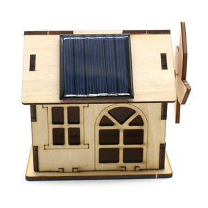 Modelo de casa solar de madera, kit de ciencia para niños, juguete educativo de 7 a 9 años - Product Image 1