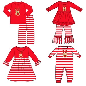 Ensemble de vêtements pour filles, robes d'automne en coton à manches longues, tenues de strip-teaseuse en deux pièces, Halloween 2022 - Product Image 3