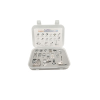 16-Set Boîte en plastique Pied-de-biche pour machine à coudre domestique multifonctionnelle Pièces de machine à vêtements