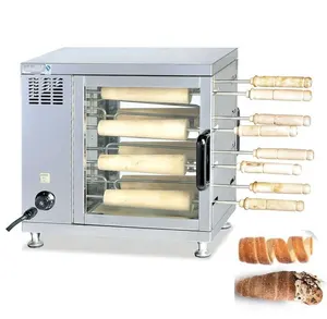 Kurtos Kalacs Schornstein Kuchen Grill ofen Mini Eistüte Maker Zimtbrot Roll Making Machine