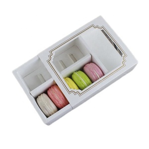 wholesale Professional Macaroon Packaging Boxes For Macarons Luxurious Custom Logo With Window