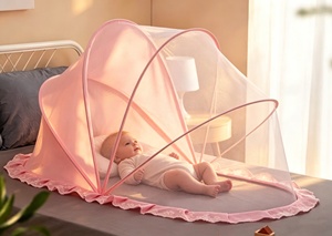 아기 침대 모기장 어린이 아기 침대 모기장 커버 아기 신생아 바닥없는 접이식 유르트 범용 - Product Image 2