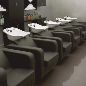 Bac à shampoing et chaise <span class=keywords><strong>pour</strong></span> salon, équipement de spa capillaire - Product Image 4
