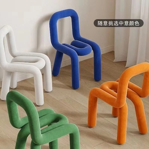 Canapé de salle à manger en tissu le <span class=keywords><strong>plus</strong></span> élégant, moderne, simple et coloré, pour salon, avec dossier, chaise de loisirs, housse amovible, pour appartement - Product Image 2