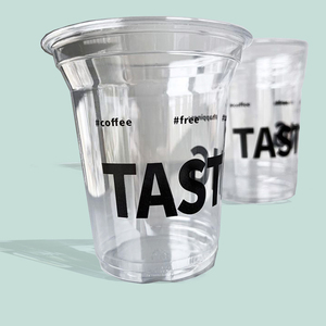 Custom Size PET Disposable Coffee <b>Cups</b> Thickened <b>Cold</b> Drink Latte Milk Tea <b>Cups</b> with Custom Logo Pattern - Product Image 1