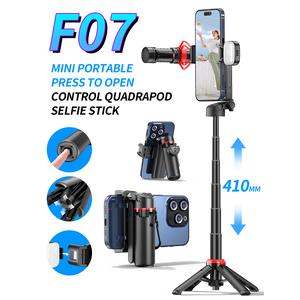 Mini Treppiede Selfie Stick F07 con Apertura a Tocco Singolo, Quadripode con Telecomando Wireless 360° °   Supporto Rotante in Lega di Alluminio per Vlog e Streaming Live - Product Image 5