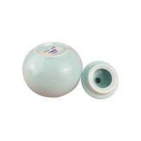 Sucrier — boîte de cuisine bleue en céramique avec couvercle, Style européen, Pot à sucre avec couvercle