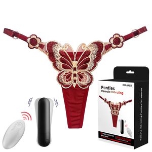 รีโมทคอนโทรลแบบถอดได้สำหรับผู้หญิง ของเล่นทางเพศเพื่อความสุขส่วนตัว ชุดชั้นในแบบสวมใส่ได้ มินิไวเบรเตอร์ กางเกงในลูกไม้ - Product Image 1