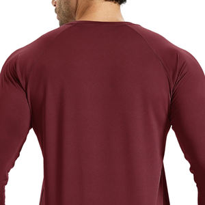 Chemise thermique à manches longues pour homme en tissu de toile écologique respirant de haute qualité, couleur unie, nouveau design confortable - Product Image 5