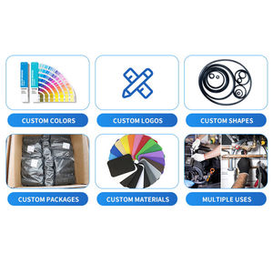 แหวนซีลยางโอริง NBR EPDM ยางเชิงกลแถบซิลิโคนยางปิดผนึกแบบกำหนดเอง - Product Image 4