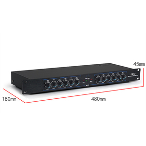 DB206 distributore di Splitter di segnale Audio Mono Stereo per apparecchiature professionali 2 in <span class=keywords><strong>12</strong></span> out 6.5mm per audio - Product Image 6