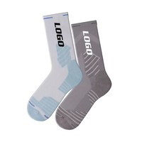 Chaussettes de sport mi-mollet personnalisées avec logo, respirantes, pour hommes et femmes, idéales pour la course et le basketball