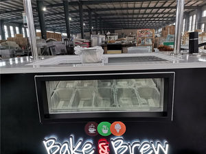 Machine à crème glacée 10 saveurs, chariot <span class=keywords><strong>de</strong></span> crème glacée italien élégant à main - Product Image 2