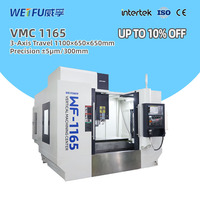 Centre d'usinage et machine VMC pour le traitement des métaux, machine de fraisage CNC verticale à usage intensif, commande GSK, WF-1165 Fanuc, neuve