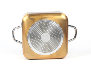 Geschmiedetes quadratisches Kocherset Kitchen <span class=keywords><strong>Cookare</strong></span> Food Kochgeschirr Kochen Antihaft-Pfannen set Wok - Product Image 3