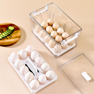 De plástico transparente caja de almacenamiento con mango jamón queso vacío caja de almacenamiento clara contenedor rectángulo tapones para los oídos - Product Image 6