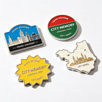 Aimant de réfrigérateur en fer 3D personnalisé, gravé à la presse, émail souple, souvenir touristique, logo personnalisé, cadeau de voyage, vente en gros OEM