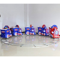 Waimar parc d'attractions plaza centre commercial enfants dirigeable manèges batterie électrique mini piste train ferroviaire pour adultes et enfants