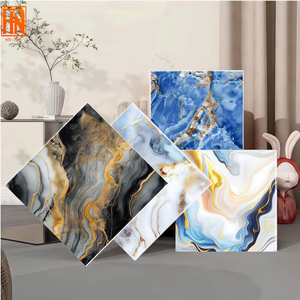 Azulejos de Porcelana Cuadrados Negros Dorados de 600x1200mm, Resistentes al Desgaste, con Textura de Cuero Brillante, para Paredes y Pisos de Cocinas de Villas - Product Image 1