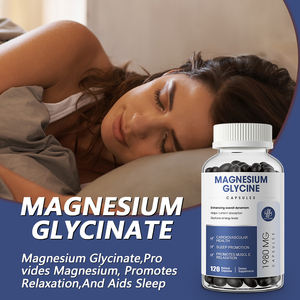 Capsules de glycinate de <span class=keywords><strong>magnésium</strong></span>, complément de <span class=keywords><strong>magnésium</strong></span> pour la santé des muscles, des nerfs, des os et du cœur (adulte, végétalien, sans gluten/saïda, 60/120) - Product Image 3