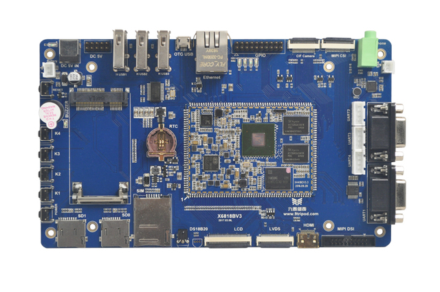 X6818 Development Board A53 Eight Core Dual Screen Different Display S5P6818 Gigabit Network Linux Android USB WiFi