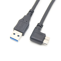 Kabel Data Hard Disk kualitas tinggi, kabel adaptor kecepatan tinggi, kabel Data Hard Disk kualitas tinggi, PVC 0.5m, USB 3.0 AM ke mikro B Male