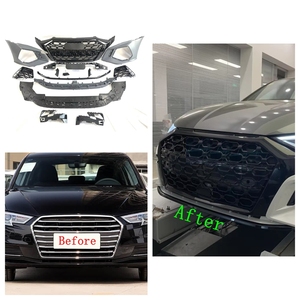 Kits de Carrocería de PP para Audi <span class=keywords><strong>A3</strong></span> 2020-2021 Hatchback y Sedán, Parachoques y Difusor Trasero - Product Image 1