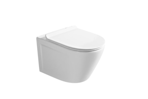 <span class=keywords><strong>Inodoro</strong></span> de Cerámica Moderno y Económico de Diseño Europeo, sin Borde, de Tamaño Pequeño, para Colgar en la Pared del Baño - Product Image 4