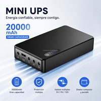 NIUNIU Power Bank Portabel USB 5v DC 12v 20000 MahMINI UPS Kapasitas Besar UPS