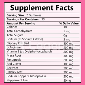 อาหารเสริมฮอร์โมนเพศหญิงออร์แกนิกคุณภาพสูงจากโรงงานผู้ผลิต (OEM) สารสกัดจากพืช ช่วยเพิ่มเสน่ห์ ฟีโรโมนแบบกัมมี่สำหรับผู้หญิง - Product Image 6