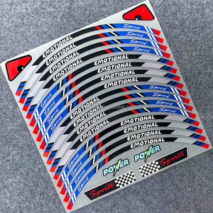 Autocollant de Jante de Moto Étanche, Bande de Roue 17 Pouces pour Honda Yamaha <span class=keywords><strong>Suzuki</strong></span>, Accessoire Universel - Product Image 6