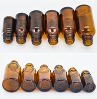 Vente en gros échantillon de parfum Mini 5ml 10ml Flacon compte-gouttes d'huile essentielle en verre ambré avec bouchon compte-gouttes