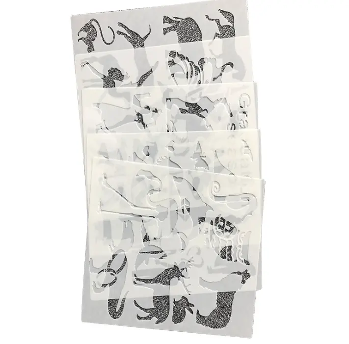 Индивидуальный шаблон для животных и растений самодельный креативный прозрачный трафарет для живописи с ажурным опалом