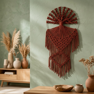 Tapisserie murale bohème en macramé, tissée en coton, attrape-rêves, arbre de vie, décoration intérieure pour chambre à coucher, chambre d'enfant - Product Image 3