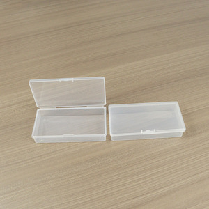 Transparent Rectangular Plastic <b>Storage</b> <b>Box</b> 12.4 X 6.4 X 2.5 Cm For Jewelry Tools Parts Packaging - Product Image 1