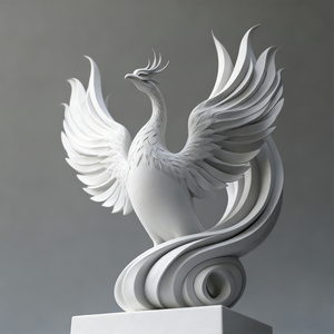 Scultura Personalizzata di <span class=keywords><strong>Fenice</strong></span> in Fibra di Vetro, Resistente alla Corrosione, Colori Personalizzabili, Grande Statua da Esterno, Decorazione Festiva, Animale - Product Image 2