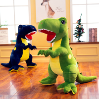 Jouet de dinosaure en peluche géant de dessin animé personnalisé dinosaure en peluche vert super doux jouet animal de haute qualité pour les enfants cadeau