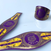 Conception d'étiquettes de cigares personnalisées haut de gamme pour anneaux de cigares, impression de bandes d'étiquettes de cigares, estampage à chaud, feuille d'or, étiquette de cigare