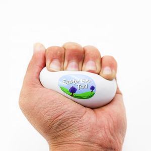 Werbe geschenke benutzer definierte Eiform Anti-Stress abbau Ball für Hand therapie - Product Image 1