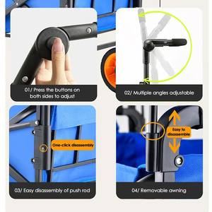 Balıkçılık ve tırmanma için toptan katlanabilir açık römork vagon-açıldı özellikler araba-römork - Product Image 6