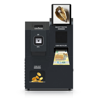 Kiosque de paiement en espèces et pièces personnalisé en libre-service avec accepteur de billets/monnayeur et recycleur de pièces pour restaurant (NV200/NV4000)