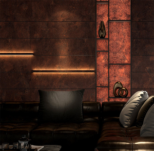 Artistic Weathered Steel Texture Translucent Resin Stone for Backlit Column Wrap - Product Image 5